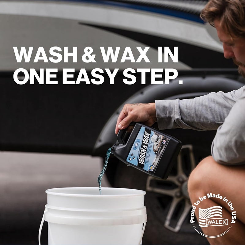 WALEX Premium RV, Marine, Boat, Auto, and Bike Wash & Wax, 64oz - Image 2